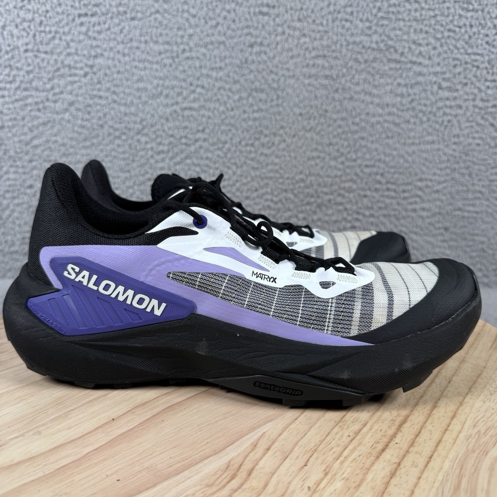 Salomon Genesis Womens Size 7.5 Purple Trail Running Hiking Shoes NO INSOLES
